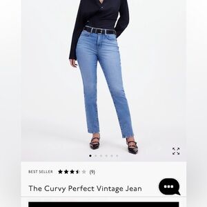 Madewell perfect vintage jean curvy, 29, light wash